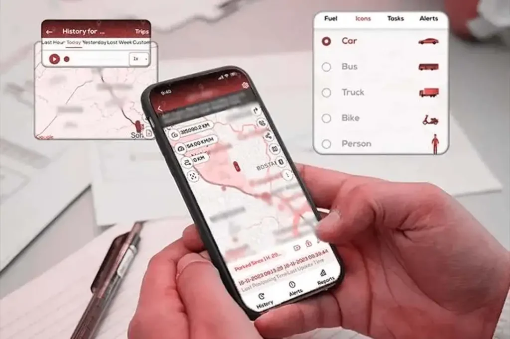 Connect to Tracking App through mobile app